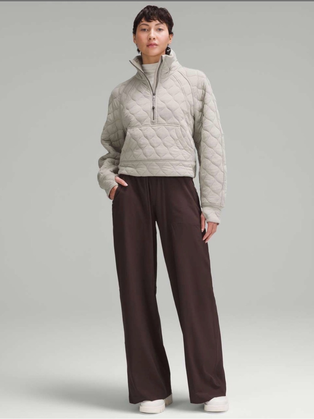 Lululemon Swift Wide-Leg Mid-Rise Pant *Full Length Espresso Size 0 W5FFBS - Picture 3 of 10
